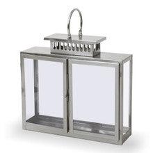 Glass Menorah House Nickel 18"W x 16"H x 5"