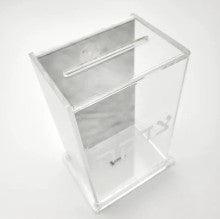 Clear Acrylic Tzedaka Box 6"x3.5"x3"