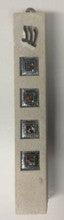 Ceramic Stone Avnei Choshen Mezuzah Case 12cm