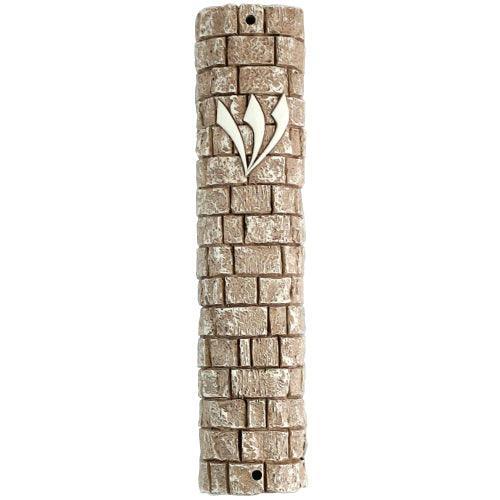 Polyresin Stonelike Mezuzah 25 Cm- Kotel Stones Design
