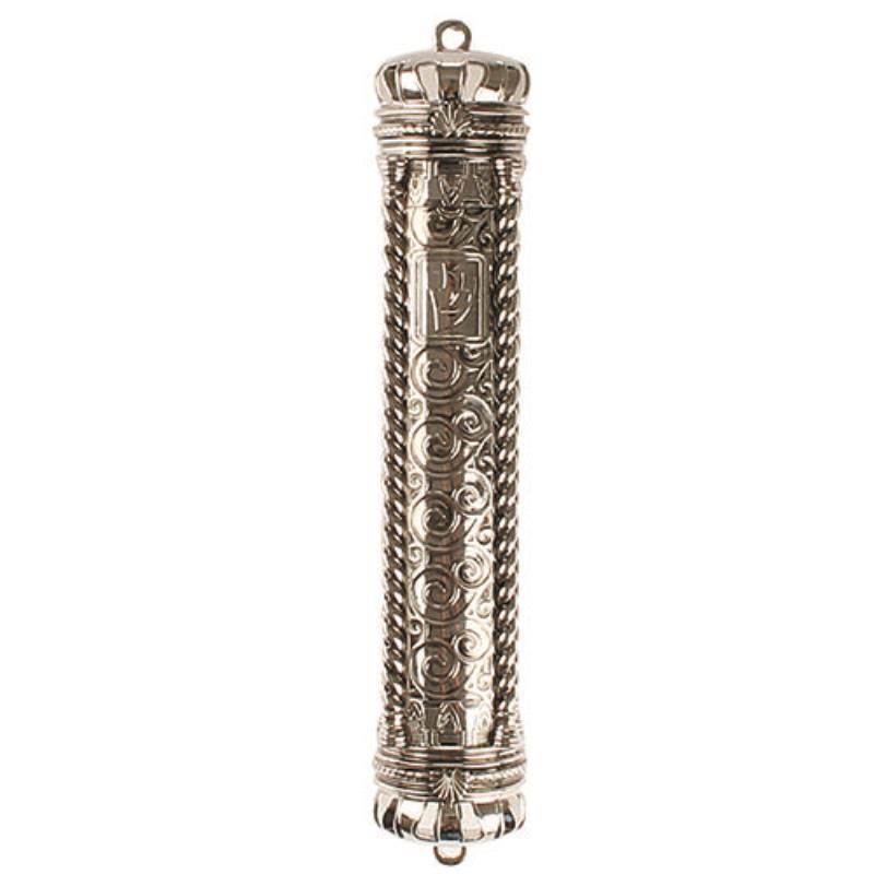 Nickel  Mezuzah 20cm- Arch Design