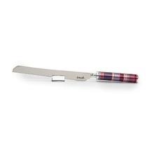Emanuel Challah Knife Anodized Rings Red
