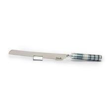 Emanuel Challah Knife Anodized Rings