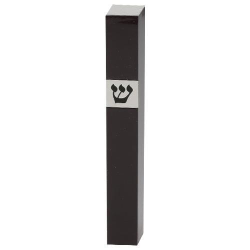 Brown Mezuzah 12 Cm With Shin Plaque