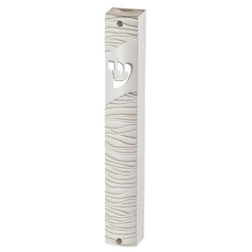 Plastic Mezuza 12 Cm White