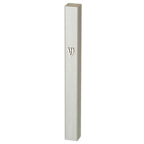 Aluminum Mezuzah 10 Cm- Matt Silver