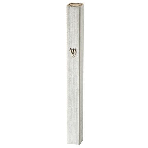 Aluminum Mezuzah 15 Cm- Silver