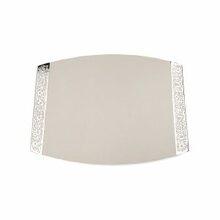 Emanuel Porcelain Challah Board-Lace Sides White