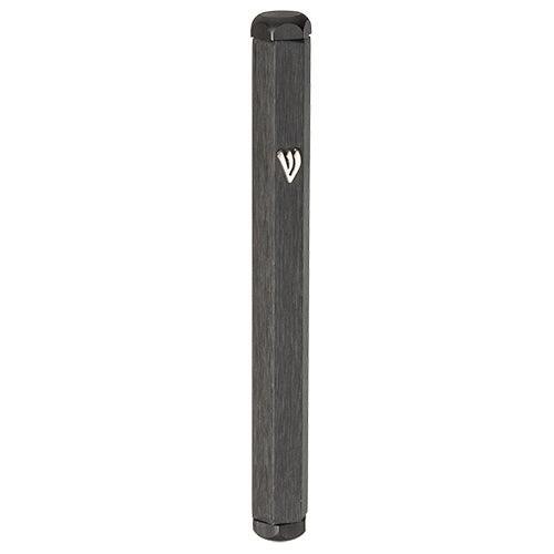 Aluminum Mezuzah 10 Cm- Black