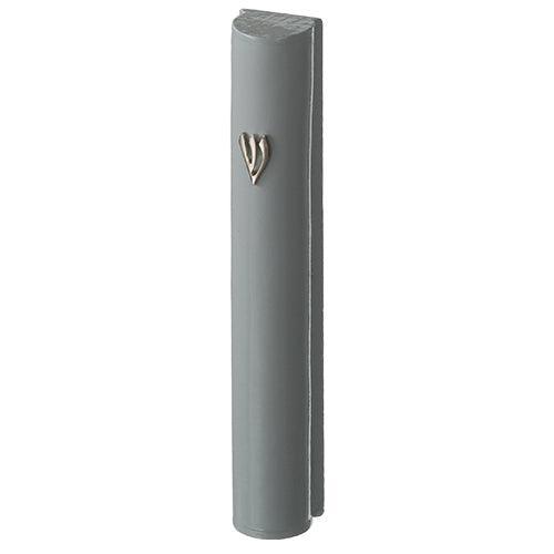 Gray Mezuzah 12 Cm- Round