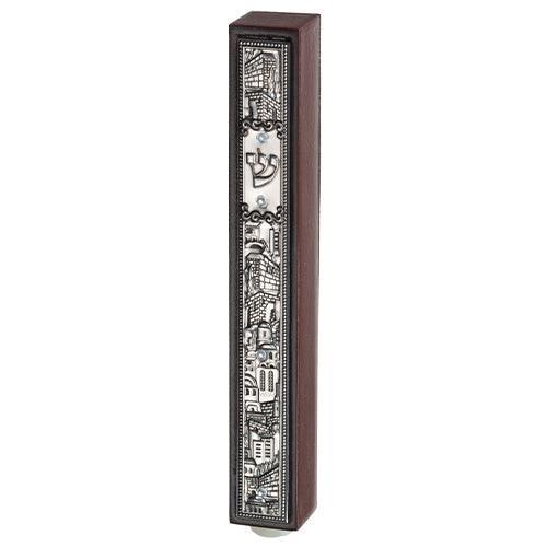 Wood Mezuzah 15 cm with Plaque - Venga