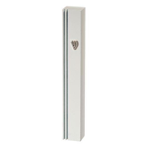 Aluminum Mezuzah 15 Cm with Metal "Shin"