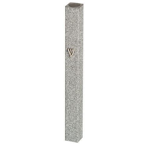 Aluminum Mezuzah 15 cm- Silver