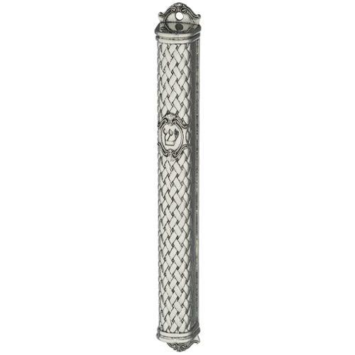 Metal Mezuzah 15 cm with Ornaments