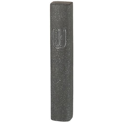 Polyresin "Cement" Mezuzah 15 cm, Dotted Black
