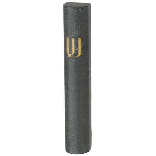 Polyresin "Cement" Mezuzah 12 cm, Dark Gray