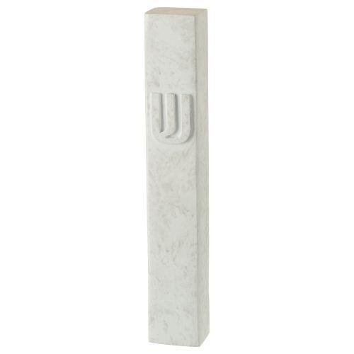 Polyresin Stone- Like Mezuzah 12 cm Gray Color