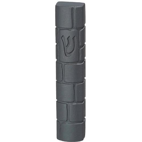 Polyresin "Cement" Mezuzah 12 cm, Gray