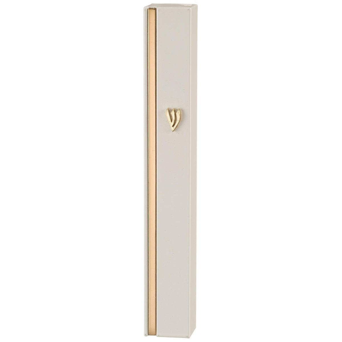 ALUMINUM MEZUZAH 12 CM- WHITE PRI