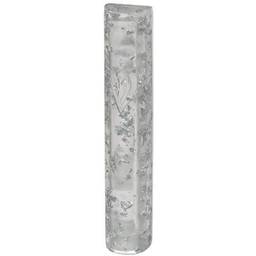 Polyresin Mezuzah 12 cm- Clear Glitter