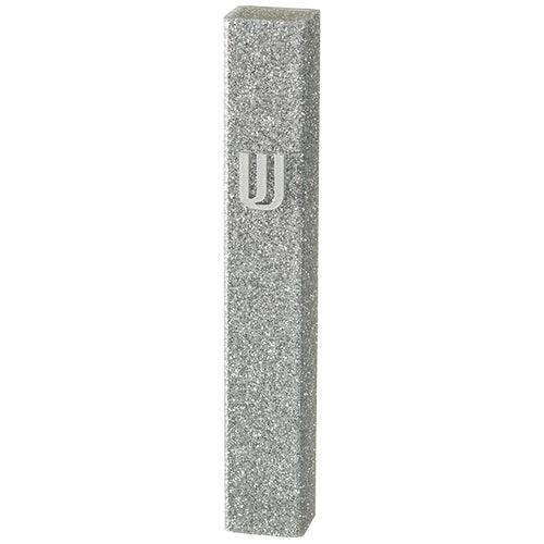 Perspex Mezuzah 12 cm - Glitter White