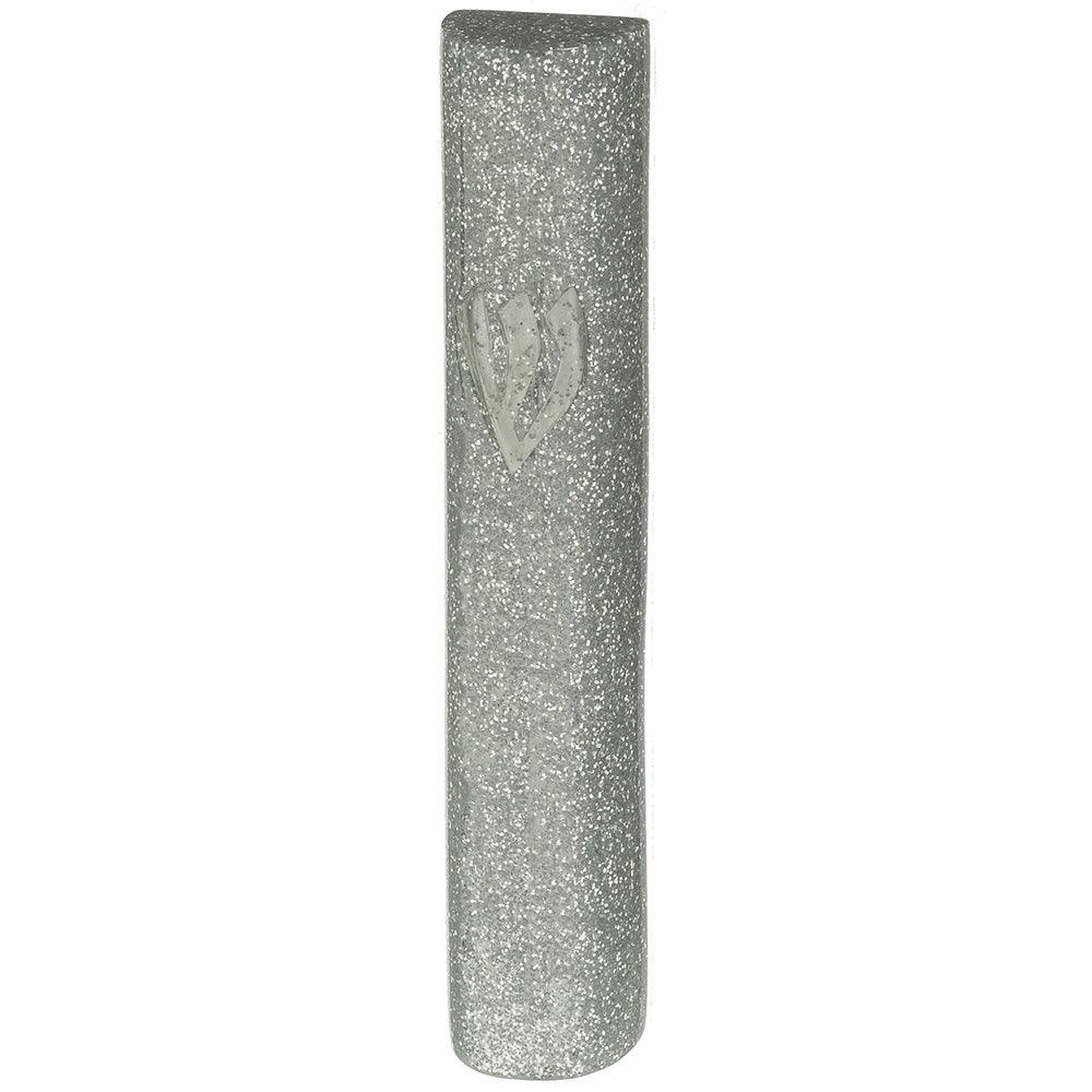 Polyresin Mezuzah 20 cm- Glitter Silver