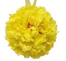 9" Peony flower balls Yellow