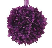 9" Peony flower balls Purple