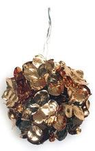 6.5" Metallic flower balls Gold