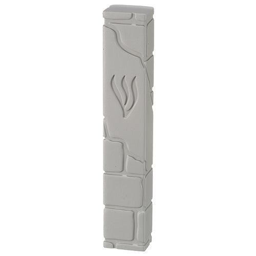 Polyresin Mezuzah 15 cm, Stone Color