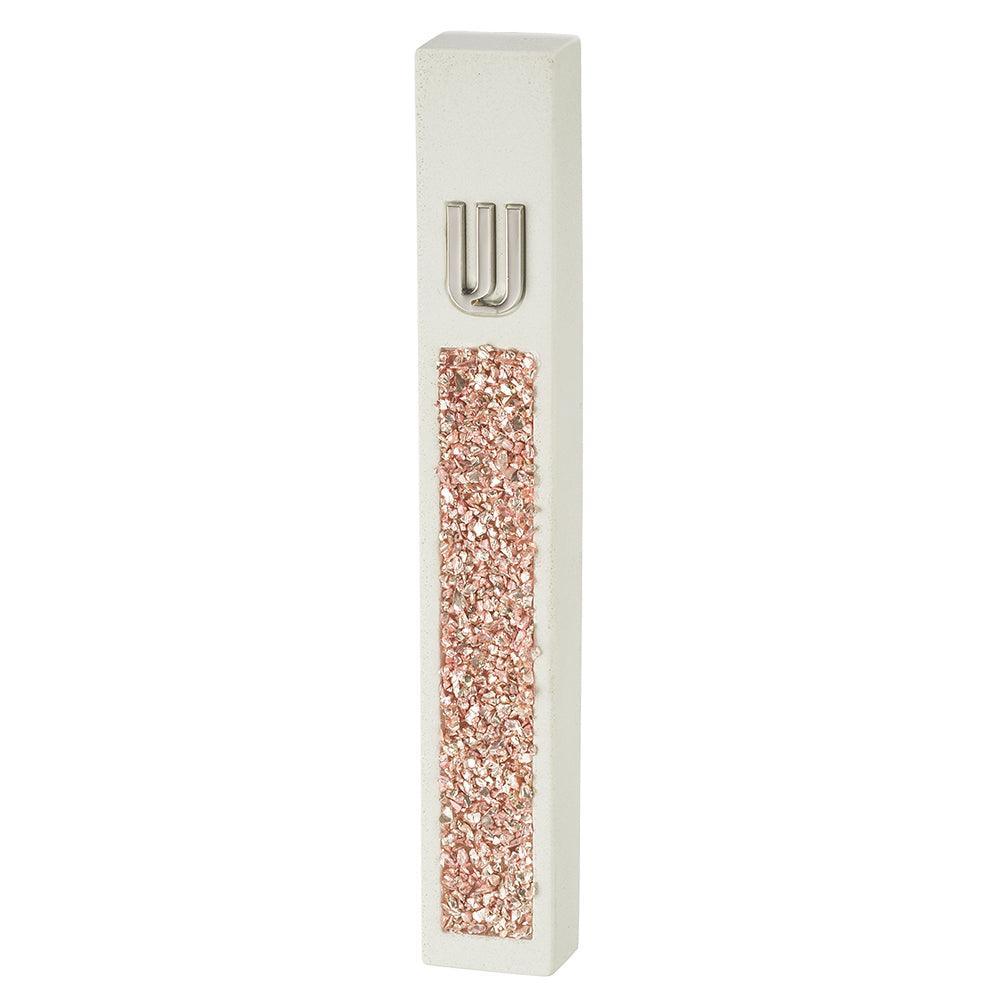 Polyresin Mezuzah 12 cm, White