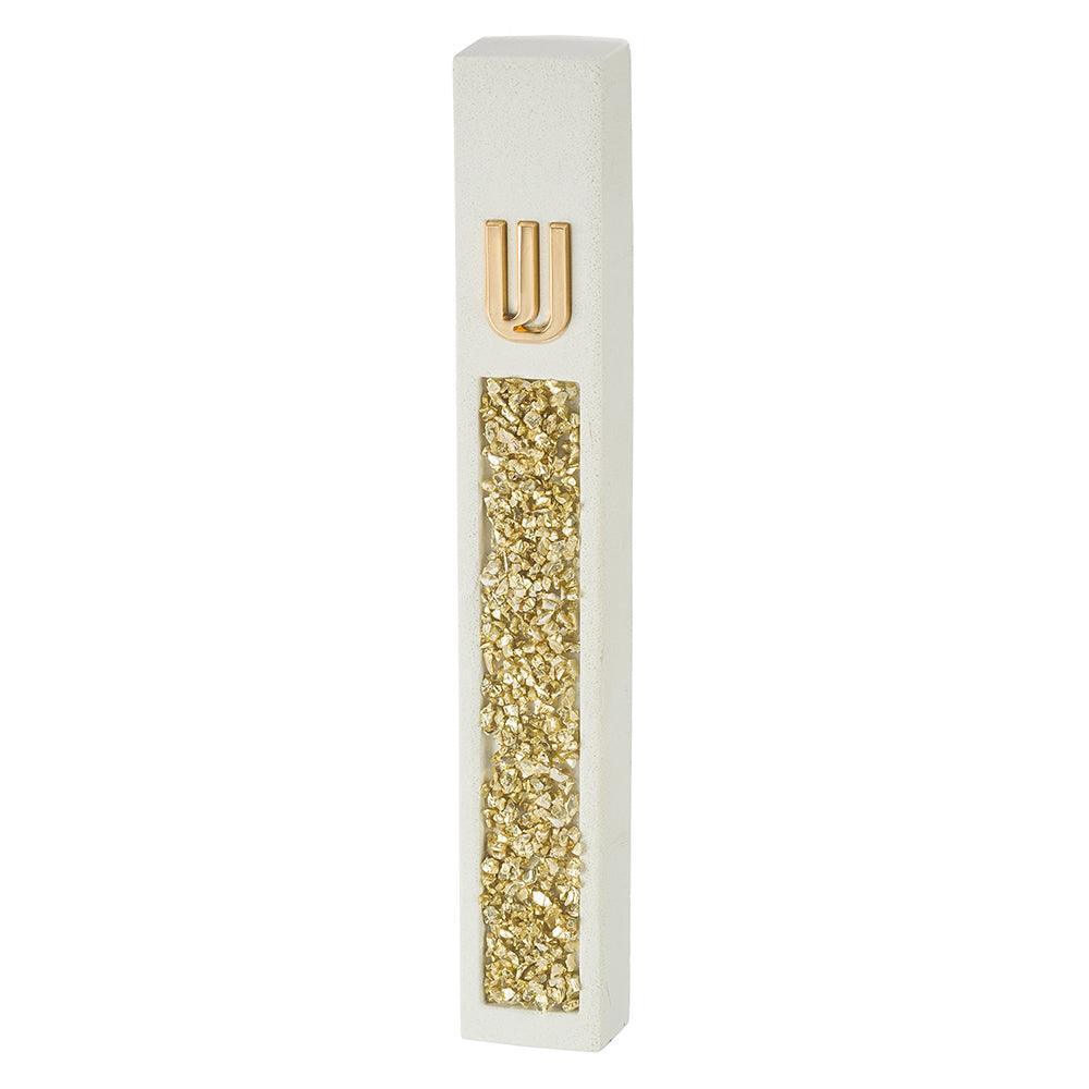 Polyresin Mezuzah 12 cm, White