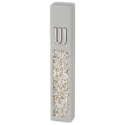 Polyresin Mezuzah 12 cm, Stone Color