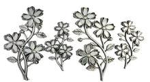 Plastic Flower Decoration Silver