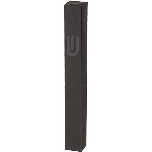 Aluminum Mezuzah 12 cm - Matte Black, Printed "SHIN"