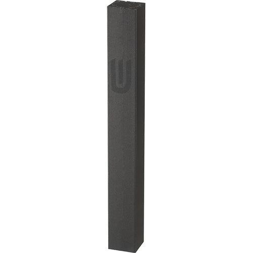 Aluminum Mezuzah 10 cm - Shiny Black, Printed "SHIN"