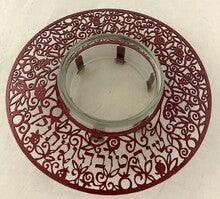 Emanuel Lace Honey Dish Maroon