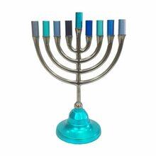 Emanuel Classic Menorah-Colored Cups Blue