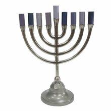 Emanuel Classic Menorah-Colored Cups  Gray