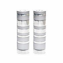 Anodized Salt and Pepper Shaker-Rings Silver