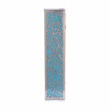 Anodized Aluminum Mezuzah Case with Metal Cutout - Pomegranate  Turquoise