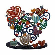 Emanuel Laser Cut Hand Painted Standing/Hanging Art Large Heart