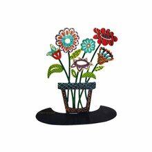 Emanuel Laser Cut Hand Painted Standing/Hanging Art Large Flowers