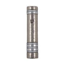 Emanuel Hammered Mezuzah Case w/ Rings 12cm  Silver