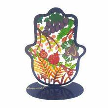 Emanuel Small Standing Hand Painted Hamsa 7 Species-Hamsa