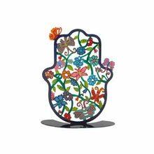 Emanuel Small Standing Hand Painted Hamsa Butterflies-Hamsa