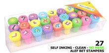 Plastic Alef Bet Stamp Set