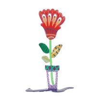 Emanuel Laser Standing Flower/Hamsa-Small Maroon