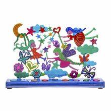 Laser Cut Handpainted Chanukah Menorah Fairies