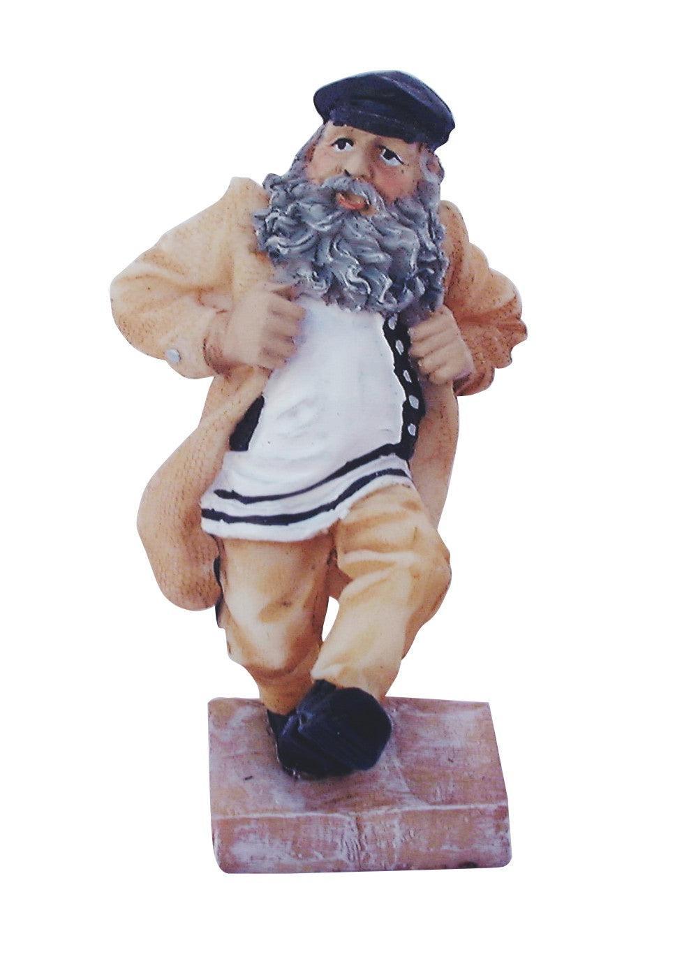Polyresin Hassidic Figurine Stands On Stage 11 Cm - Kozachock Dancer